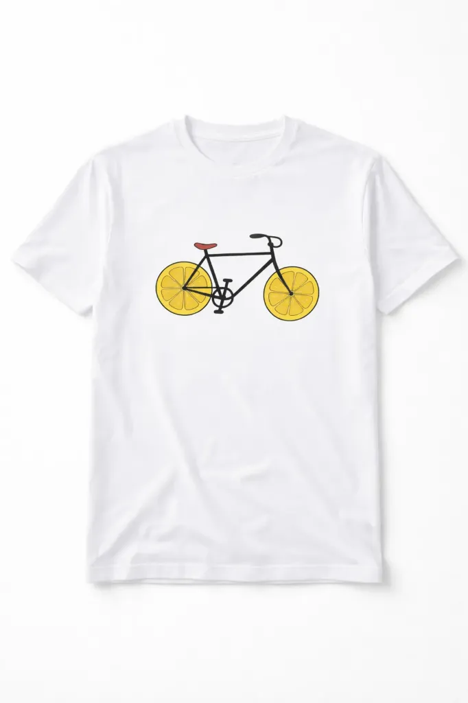 T-shirt Alex (M, blanc, devant)