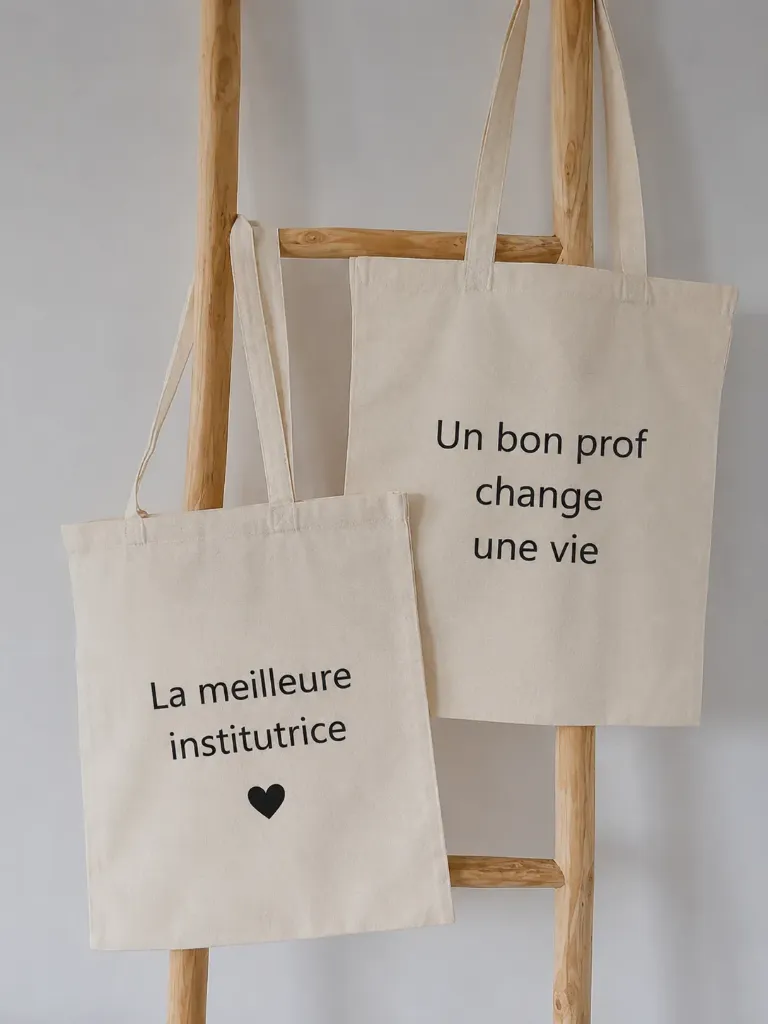 Tot bag personnalisable (rouge pantone, Chewy)